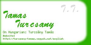 tamas turcsany business card